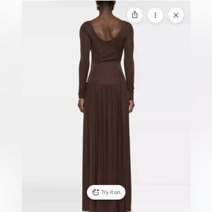 Aya Muse Chocolate Maxi dress